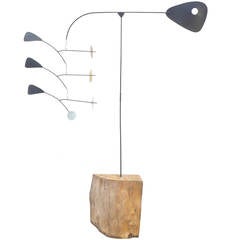 Large 1950s Modernist Standing Mobile Sculpture