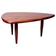 Sculpted Walnut Coffee Table by Phil Powell