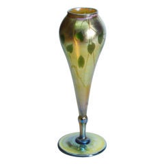 Tiffany Studios Favrile Glass Flower Form Vase