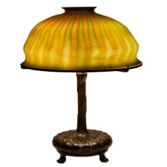 Early Tiffany Studios Favrile Glass Lamp