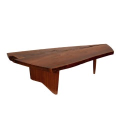 George Nakashima Black Walnut Coffee Table