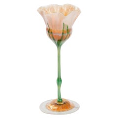 Tiffany Studios Favrile Glass Flower Form Vase