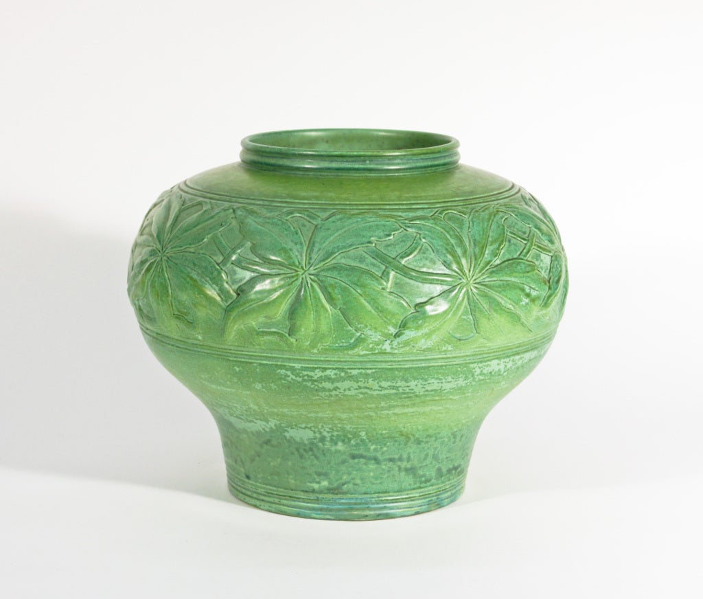 Tiffany Studios Favrile Pottery Lamp Base