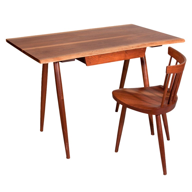 Nakashima Desk and Mira Chair at 1stDibs