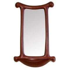 Wendell Castle Hanging Mirror with Integrated Console