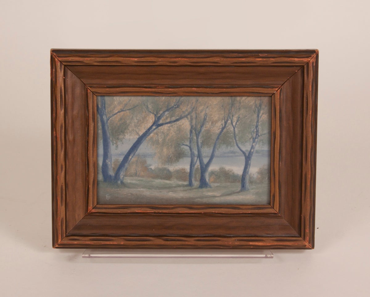 Ed Diers for Rookwood Pottery "Along the River" Plaque