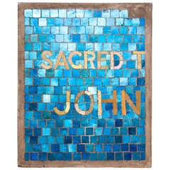 Tiffany Studios 'Sacred John' Mosaic Sample Panel