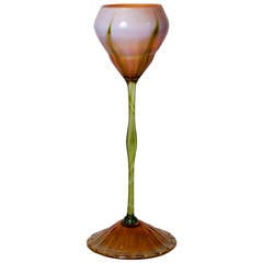 Early Tiffany Studios Favrile Glass 'Flower Form' Vase