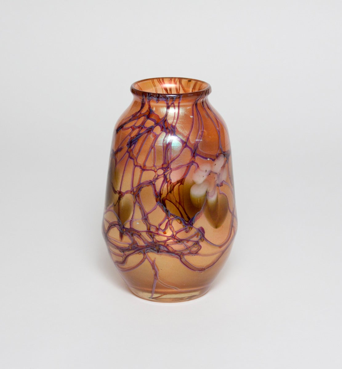 Art Nouveau Tiffany Studios Favrile Glass Paperweight Vase