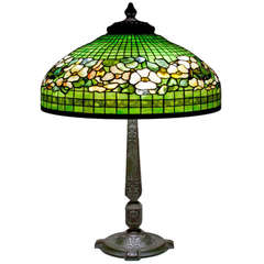 Tiffany Studios Dogwood Border Table Lamp