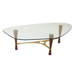 Ed Wormley for Dunbar Glass Coffee Table