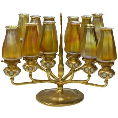 Tiffany Studios 12-Light Candelabrum