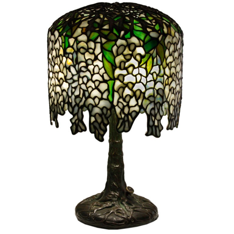 Tiffany Studios Pony Wisteria Table Lamp at 1stDibs