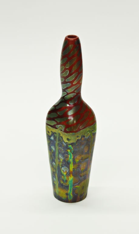 Zsolnay Iridescent Pottery Vase