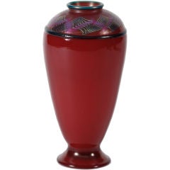 Tiffany Favrile Glass Red 'Tel el Amarna' Vase