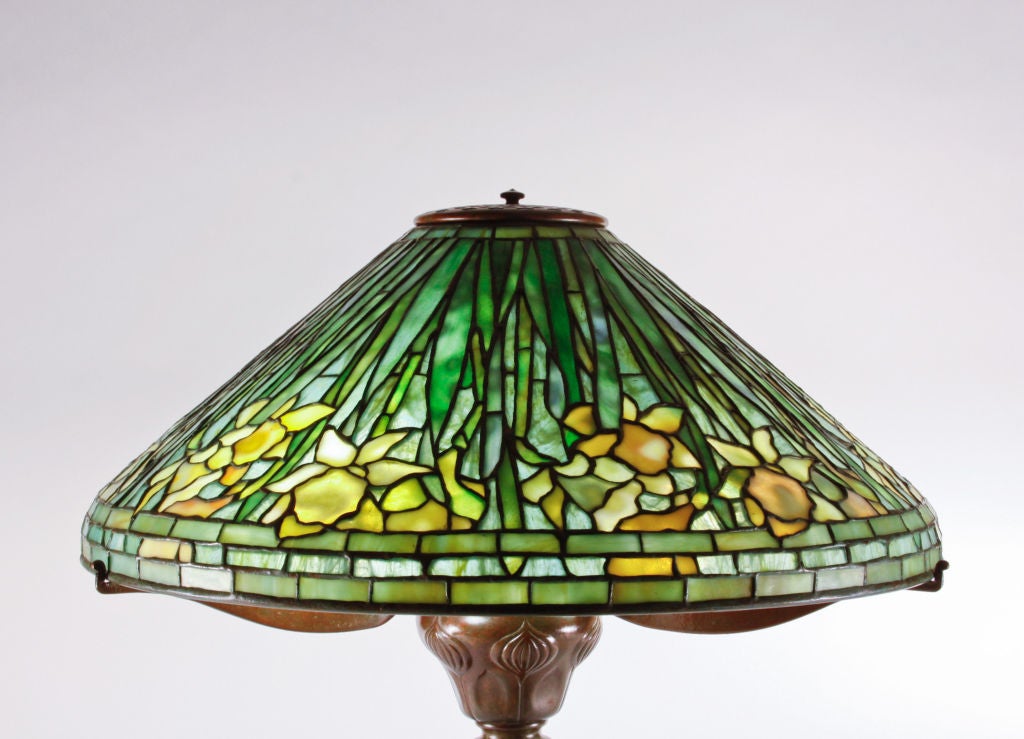 American Tiffany Studios Daffodil Lamp