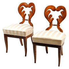A pair of Biedermeier chairs