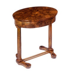 An Elegant Biedermeier Single-Drawer Occasional Table