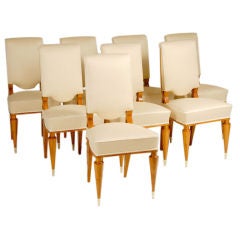 Art Deco Dining Chairs by Batistin Spade