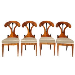An Important Set of Biedermeier Side Chairs