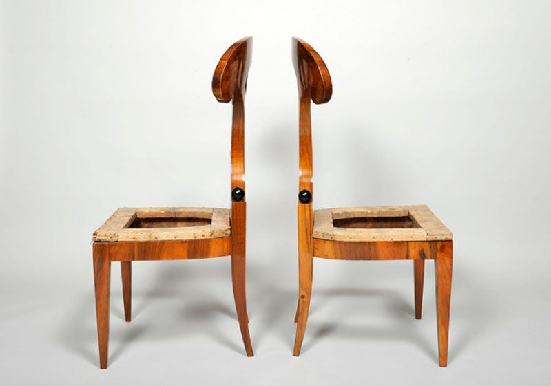 An Important Set of Biedermeier Side Chairs 2