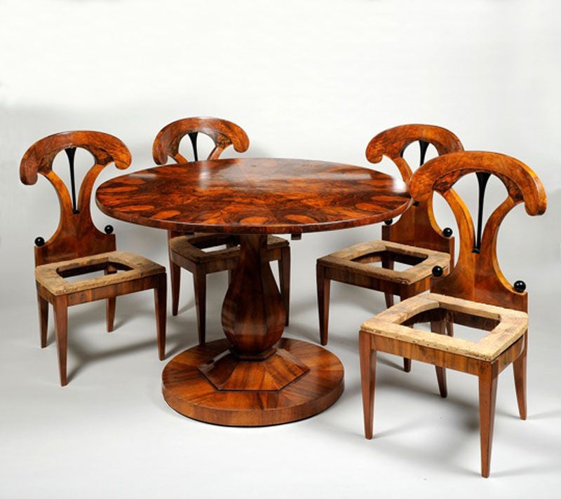 An Important Set of Biedermeier Side Chairs 3