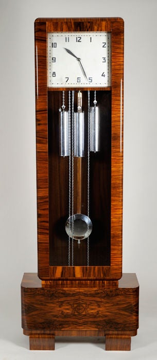 French An Art Deco Tall Case Clock