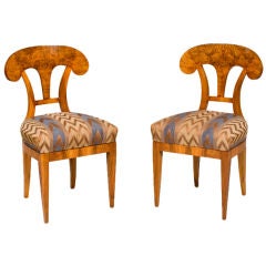 A Pair of Biedermeier Sidechairs