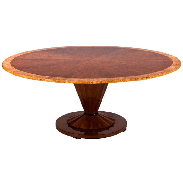 Biedermeier Inspired Pedestal Table by Iliad Design For Sale