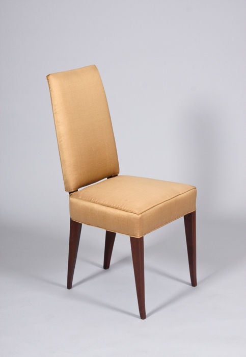 French Modernist Dining Chairs In Excellent Condition For Sale In New York, NY