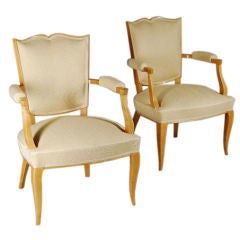 A pair of French Forties Armchairs by Mercier