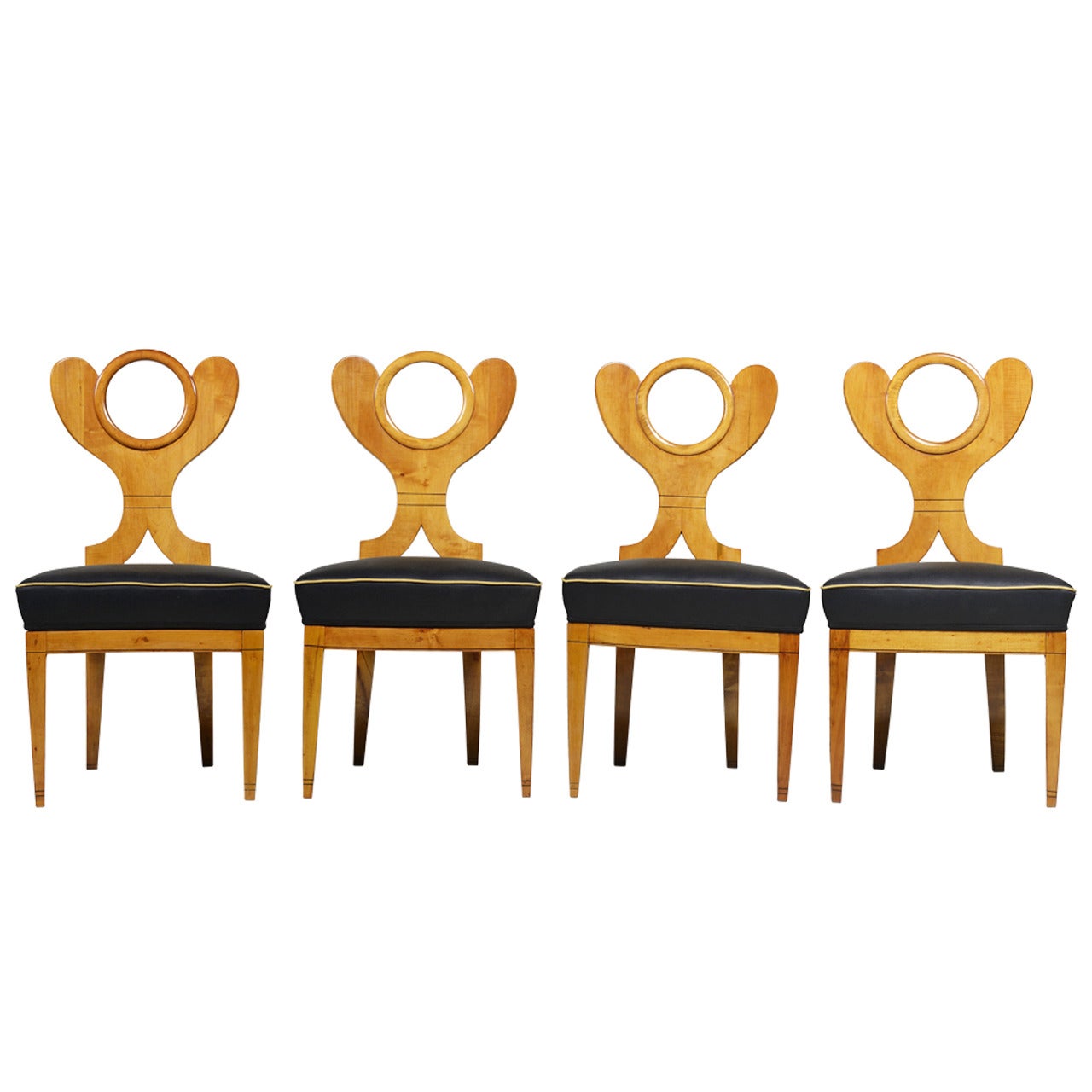 Biedermeier Side Chairs Attributed to Josef Danhauser