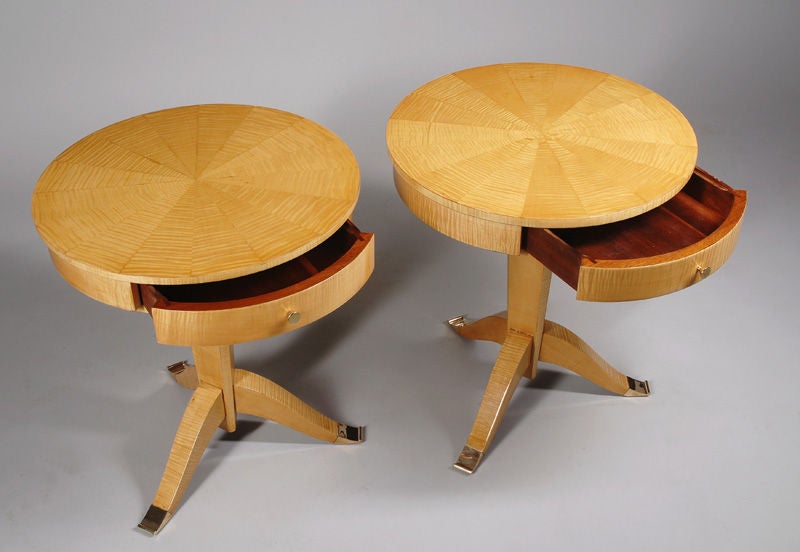 French Art Deco Tables by Jules Leleu For Sale