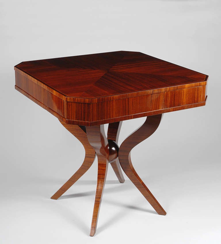 Czech  Art Deco Gaming Table For Sale