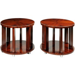 A pair of Art-Deco style side tables by ILIAD Design