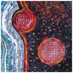 Fire and Ice, " Andrea Zemel, 2011, Glazed ceramic 
glass mosaic