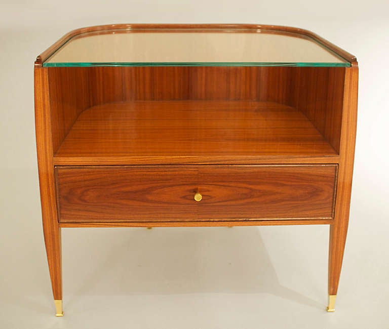 Art Moderne Style Bedside Tables by ILIAD Design In Excellent Condition For Sale In New York, NY
