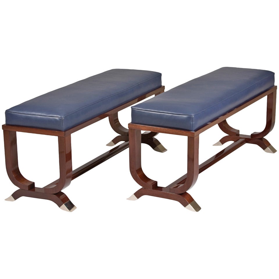 Art Deco Style Benches by Iliad Design For Sale