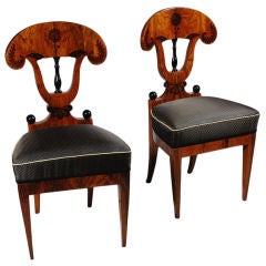 A Pair of Biedermeier Side Chairs