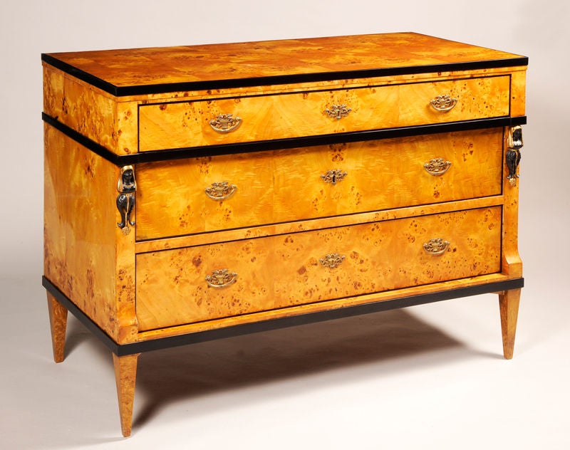 Biedermeier Three-Drawer Commode