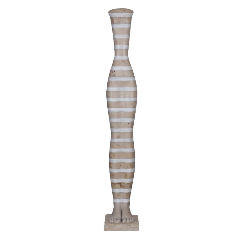 A Contemporary Neo-Eygyptian Marble Kore