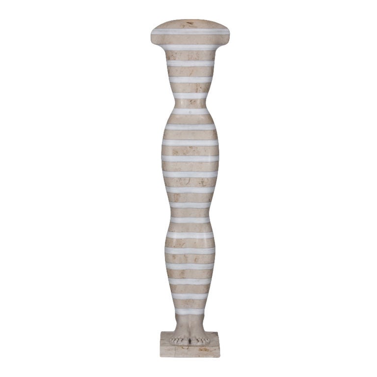 A Contemporary Neo-Egyptian Marble Kore