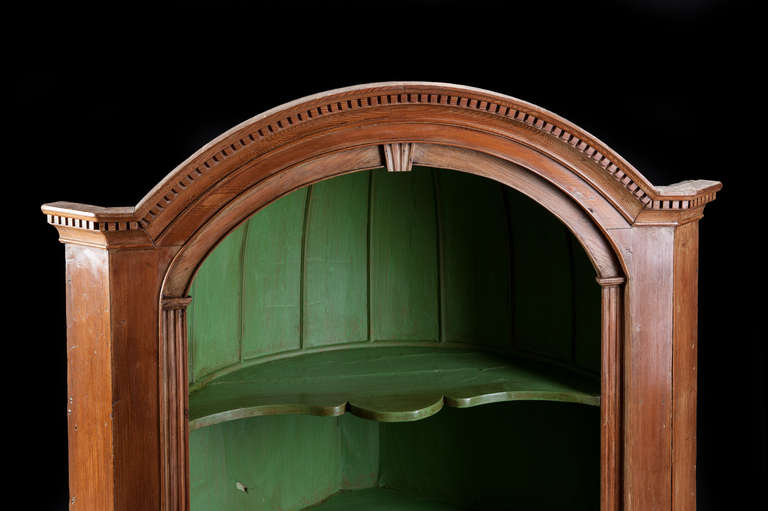 Georgian 18th Century Georgain Period Open Corner Cupboard For Sale
