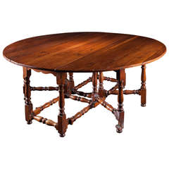 Fabulous Late 19th Century Yewood Eight Seater Gateleg Table 1
