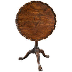 Chippendale Period "Pie Crust" Tripod Table 5