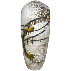 Collosal Contemporary Stoneware Closed Form by Darcy Badiali