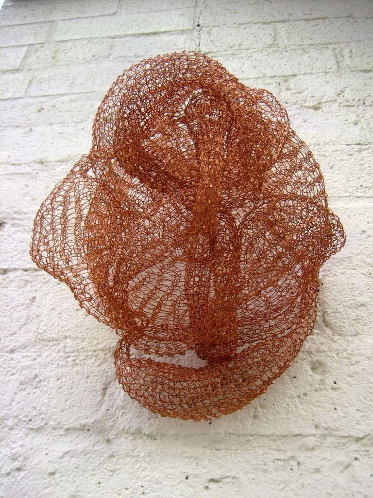 A Lovely Loop Woven Copper Sculpture By D'lisa Creager 2013 1