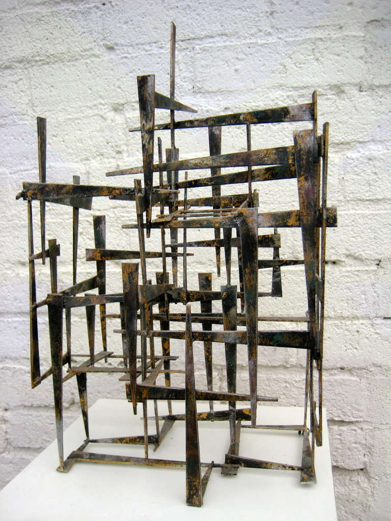 Mid-20th Century A Sophisticated Steel Sculpture by American Artist William Bowie