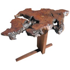 A walnut Nakashima style side table C. 1960's