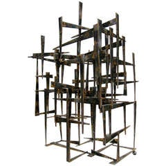 A Sophisticated Steel Sculpture by American Artist William Bowie